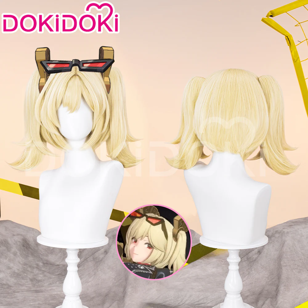 【Ready For Ship】DokiDoki Game Zenless Zone Zero Cosplay Burnice Whita Wig Short Straight Light Yellow Hair ZZZ - Image 7