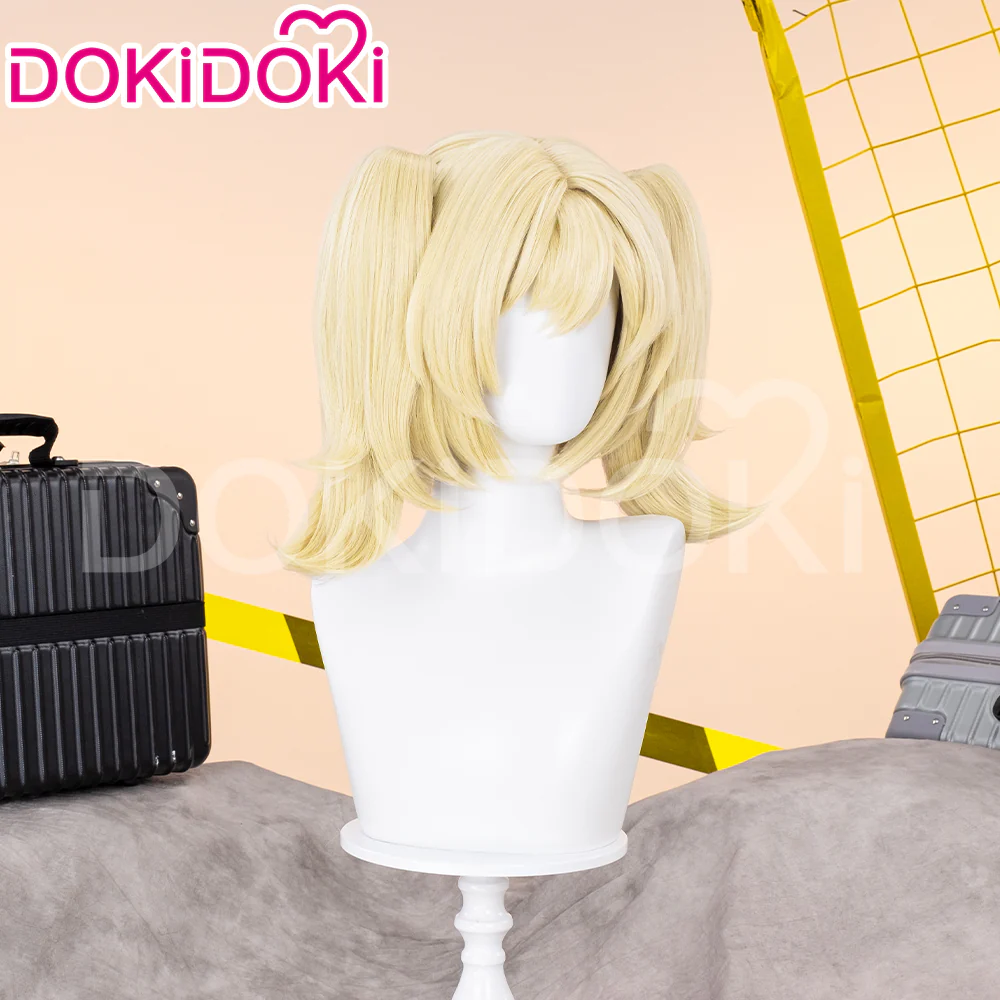 【Ready For Ship】DokiDoki Game Zenless Zone Zero Cosplay Burnice Whita Wig Short Straight Light Yellow Hair ZZZ - Image 9