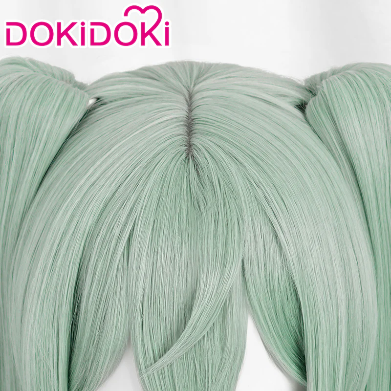 【Ready For Ship】DokiDoki Game Zenless Zone Zero Cosplay Corin Cosplay Wig Long Light Green - Image 4