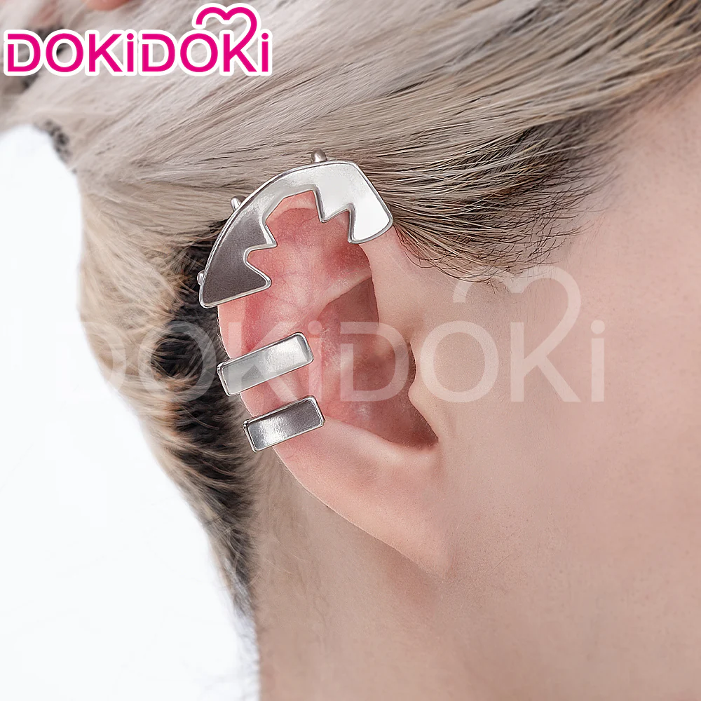【Partially Ready For Ship】DokiDoki Game Zenless Zone Zero Cosplay  Ellen Joe Wig / Hair Clip / Earring / Hairband Short Black Red Highlight Hair - Image 11
