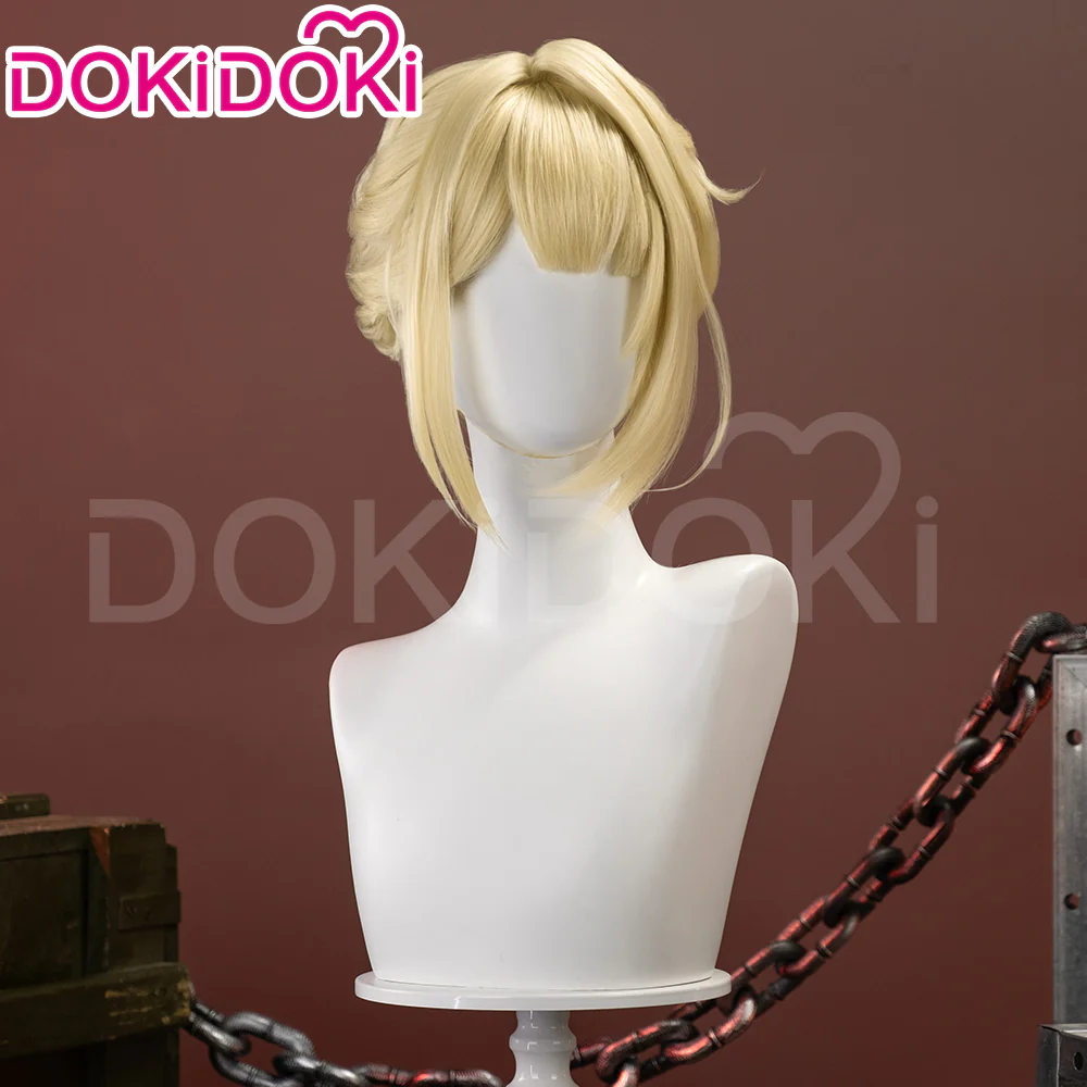 【Ready For Ship】DokiDoki Game Zenless Zone Zero Cosplay Evelyn Wig Short Straight Blonde Hair ZZZ Evelyn Chevalier - Image 3