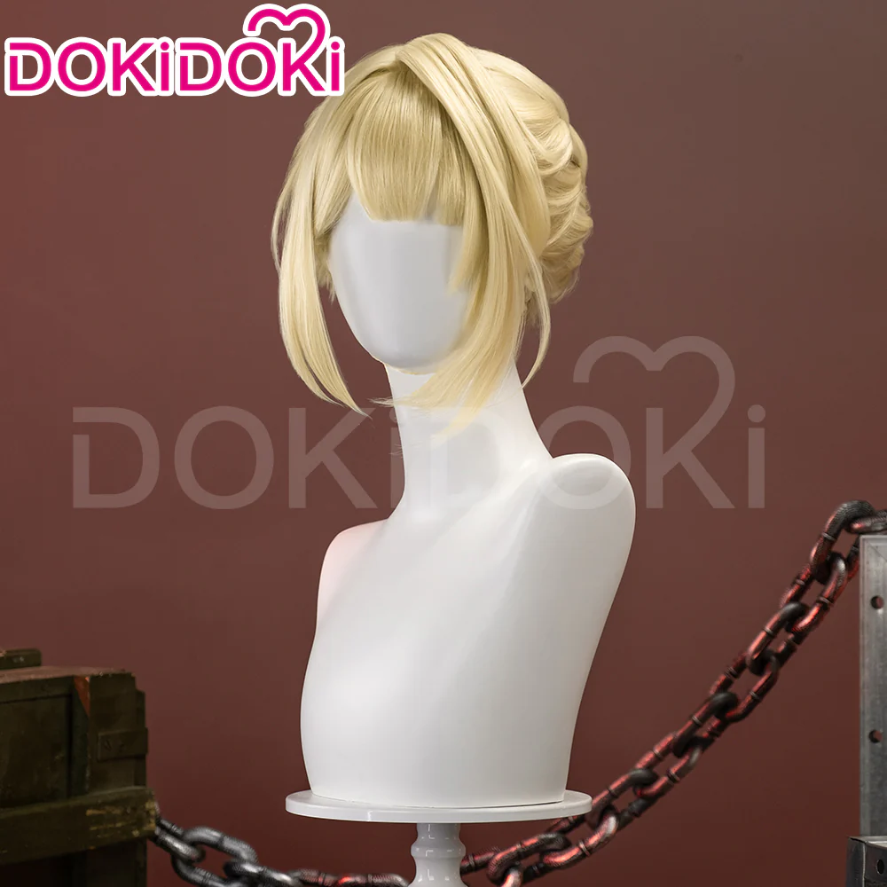 【Ready For Ship】DokiDoki Game Zenless Zone Zero Cosplay Evelyn Wig Short Straight Blonde Hair ZZZ Evelyn Chevalier - Image 4
