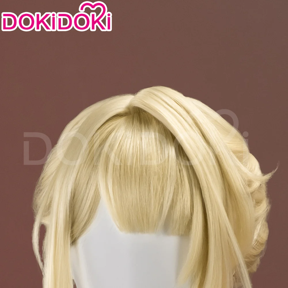 【Ready For Ship】DokiDoki Game Zenless Zone Zero Cosplay Evelyn Wig Short Straight Blonde Hair ZZZ Evelyn Chevalier - Image 5