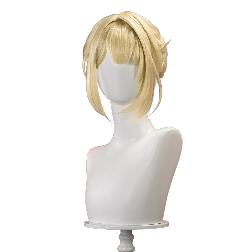 【Ready For Ship】DokiDoki Game Zenless Zone Zero Cosplay Evelyn Wig Short Straight Blonde Hair ZZZ Evelyn Chevalier - Image 6