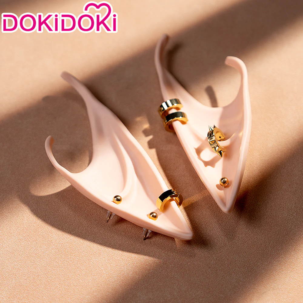 【Ready For Ship】DokiDoki Game Zenless Zone Zero Cosplay Hugo Cosplay Wig / Earrings Long Straight Blond Hair Ponytail ZZZ - Image 7