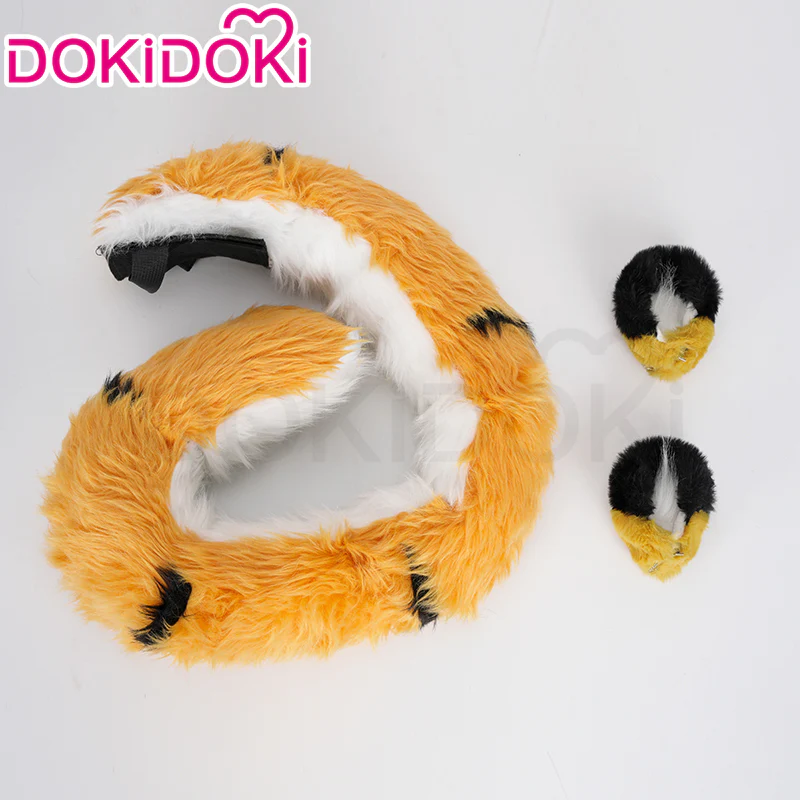 【Ready For Ship】DokiDoki Game Zenless Zone Zero Cosplay JuFufu Cosplay Wig / Tail / Ears Long Straight Yellow Hair Ju Fu Fu ZZZ - Image 7