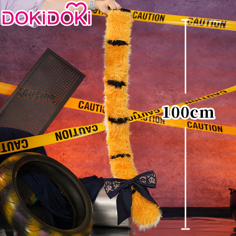 【Ready For Ship】DokiDoki Game Zenless Zone Zero Cosplay JuFufu Cosplay Wig / Tail / Ears Long Straight Yellow Hair Ju Fu Fu ZZZ - Image 8