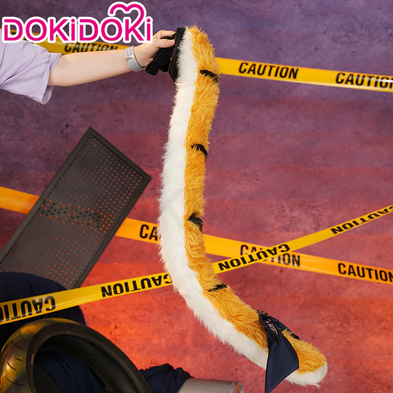 【Ready For Ship】DokiDoki Game Zenless Zone Zero Cosplay JuFufu Cosplay Wig / Tail / Ears Long Straight Yellow Hair Ju Fu Fu ZZZ - Image 9