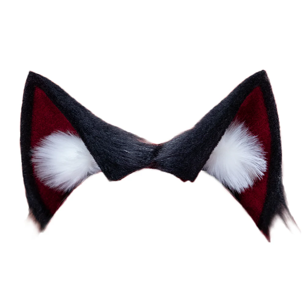 【Red Ver Ready For Ship】DokiDoki Game Zenless Zone Zero Cosplay Komano Manato Wig / Ears / Tail Short Curly Black Red Silver Hair ZZZ - Image 17