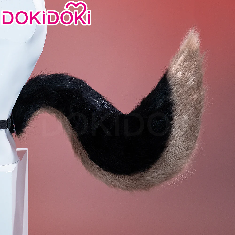 【Red Ver Ready For Ship】DokiDoki Game Zenless Zone Zero Cosplay Komano Manato Wig / Ears / Tail Short Curly Black Red Silver Hair ZZZ - Image 18
