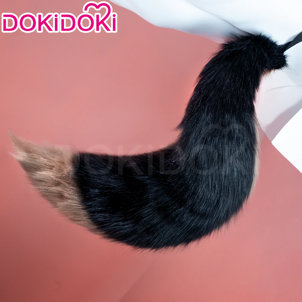 【Red Ver Ready For Ship】DokiDoki Game Zenless Zone Zero Cosplay Komano Manato Wig / Ears / Tail Short Curly Black Red Silver Hair ZZZ - Image 19