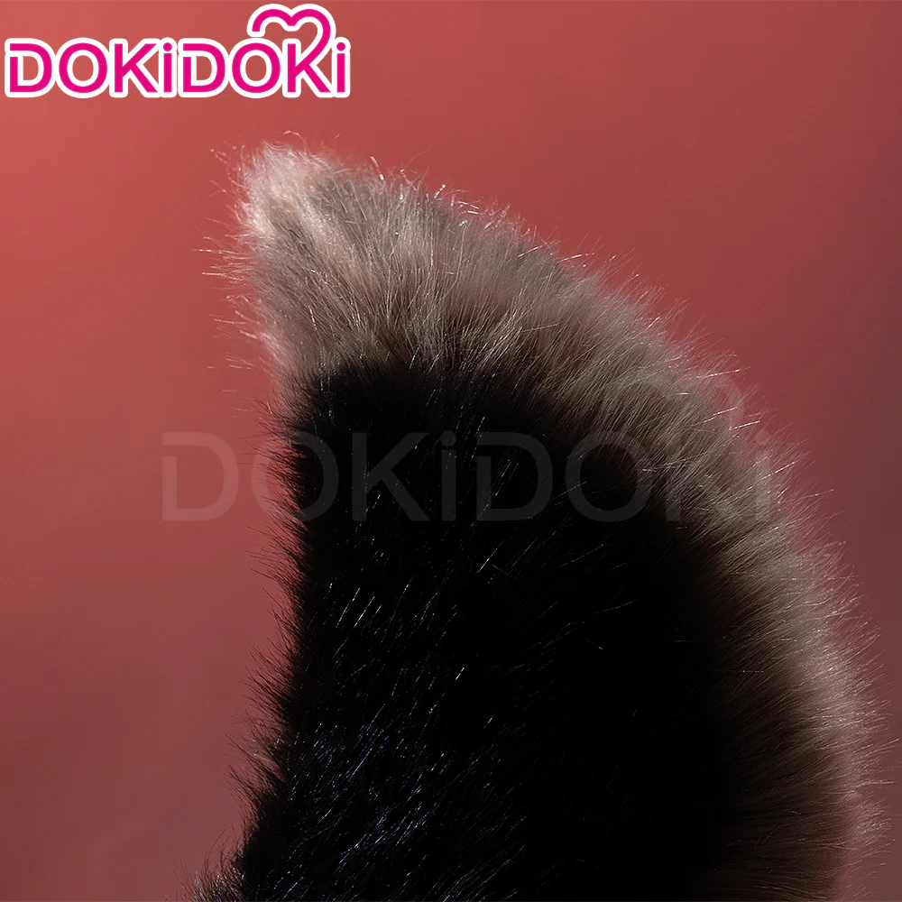 【Red Ver Ready For Ship】DokiDoki Game Zenless Zone Zero Cosplay Komano Manato Wig / Ears / Tail Short Curly Black Red Silver Hair ZZZ - Image 20