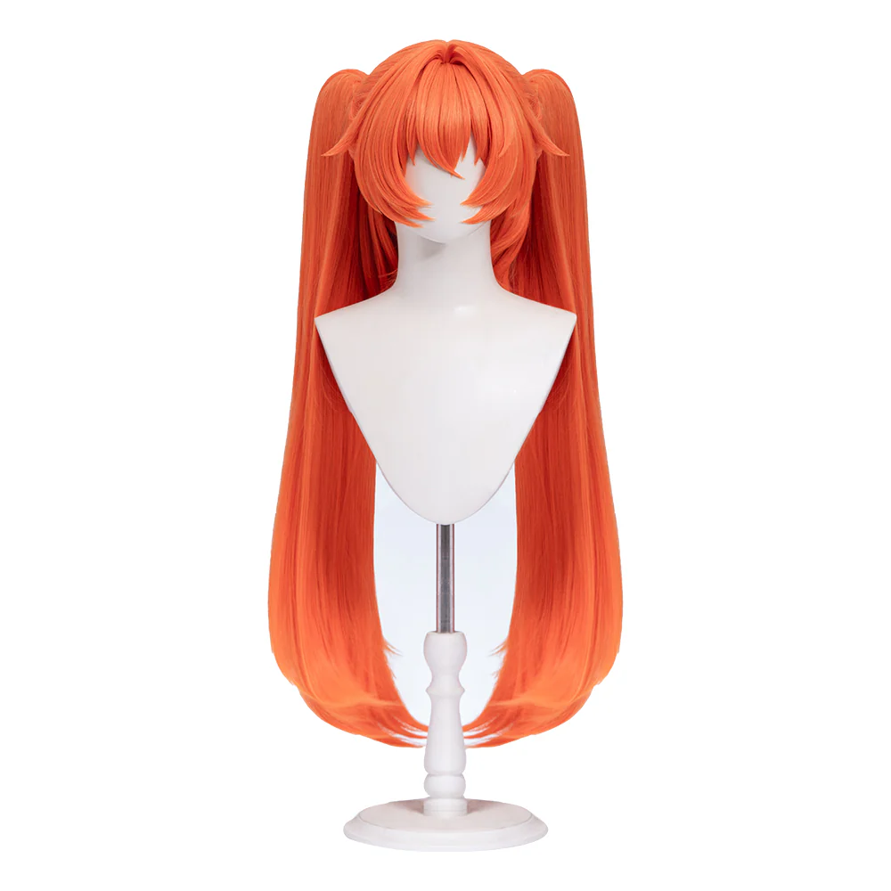 【Ready For Ship】DokiDoki Game Zenless Zone Zero Cosplay Orphie Wig Long Straight Orange Hair ZZZ - Image 5