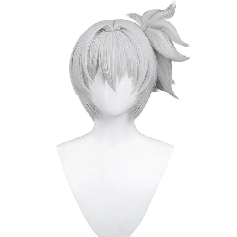 【White Ver Ready For Ship】DokiDoki Game Zenless Zone Zero Cosplay Soldier 11 Cosplay Wig Short Silver - Image 11