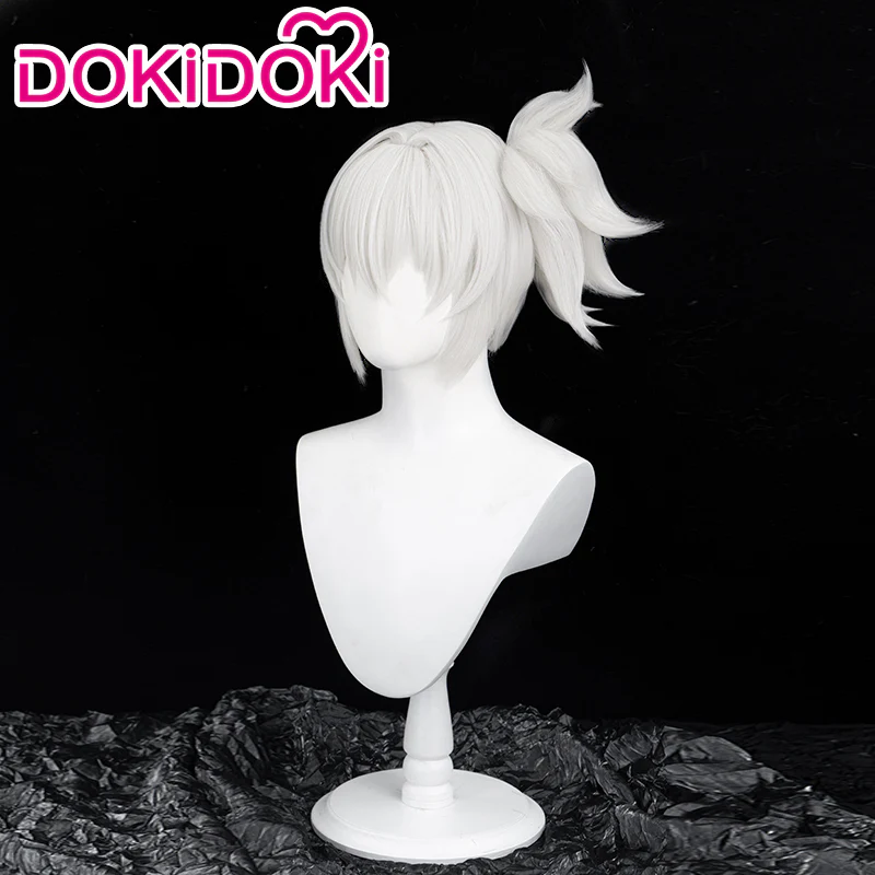 【White Ver Ready For Ship】DokiDoki Game Zenless Zone Zero Cosplay Soldier 11 Cosplay Wig Short Silver - Image 3