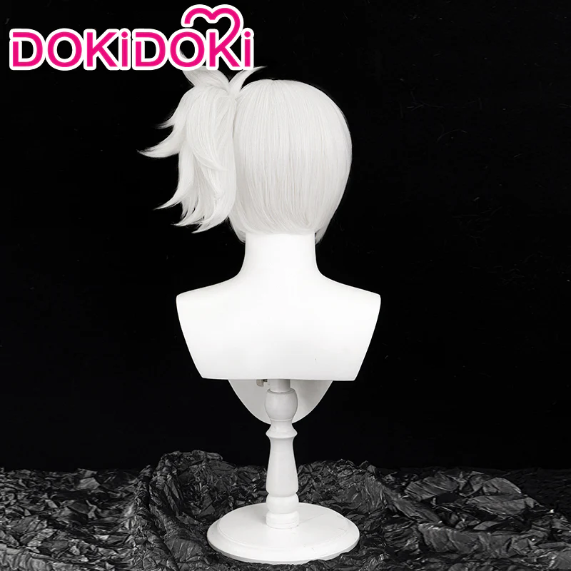 【White Ver Ready For Ship】DokiDoki Game Zenless Zone Zero Cosplay Soldier 11 Cosplay Wig Short Silver - Image 4