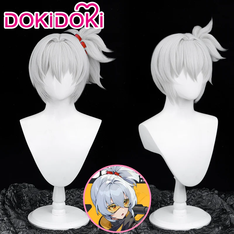 【White Ver Ready For Ship】DokiDoki Game Zenless Zone Zero Cosplay Soldier 11 Cosplay Wig Short Silver - Image 7