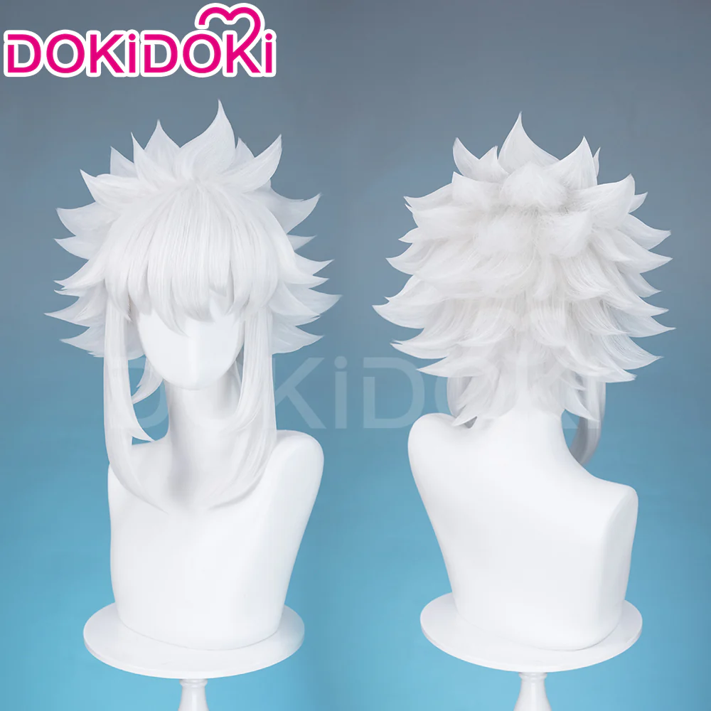 【Ready For Ship】DokiDoki Game Zenless Zone Zero Cosplay Soukaku Wig Short Straight White Hair - Image 2