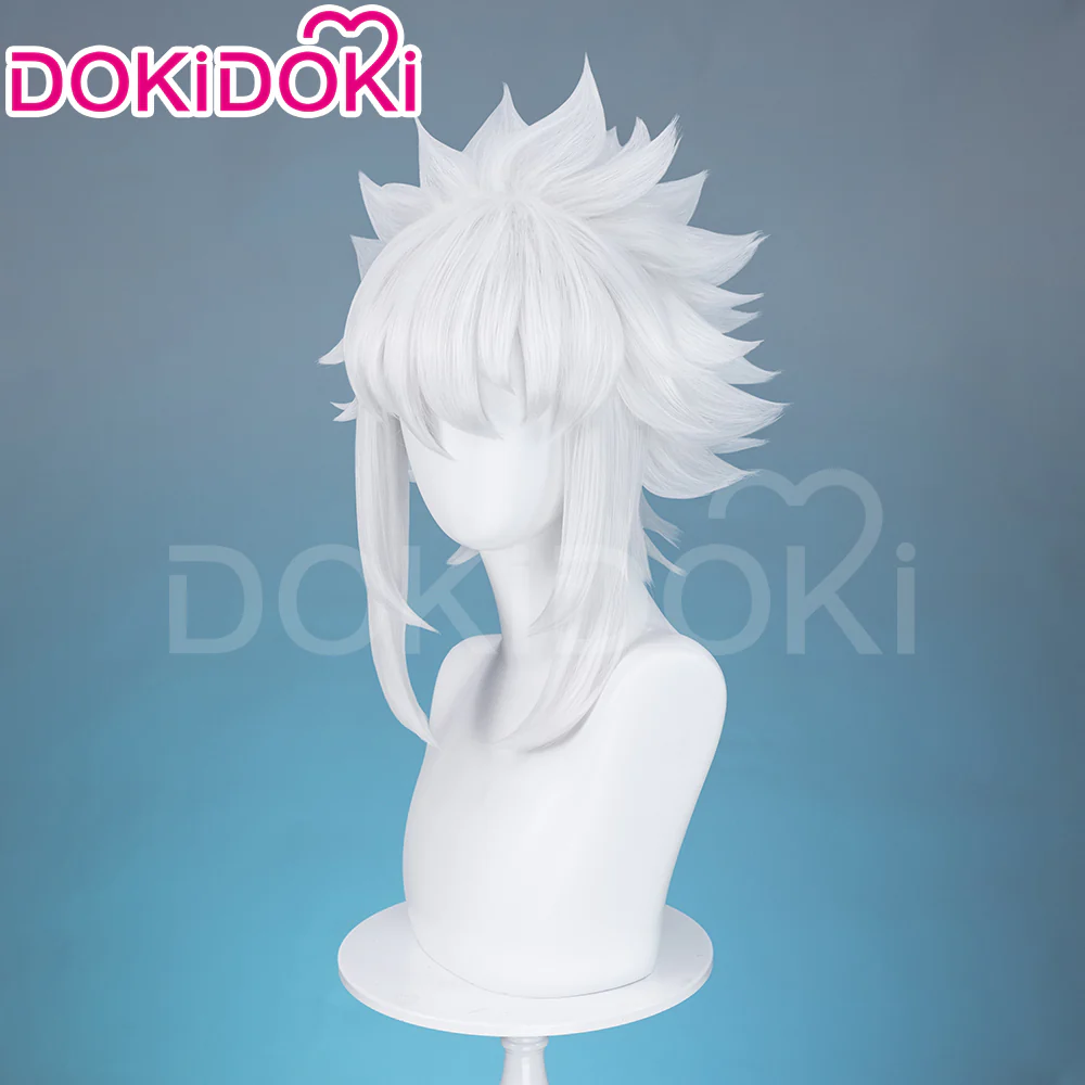 【Ready For Ship】DokiDoki Game Zenless Zone Zero Cosplay Soukaku Wig Short Straight White Hair - Image 3