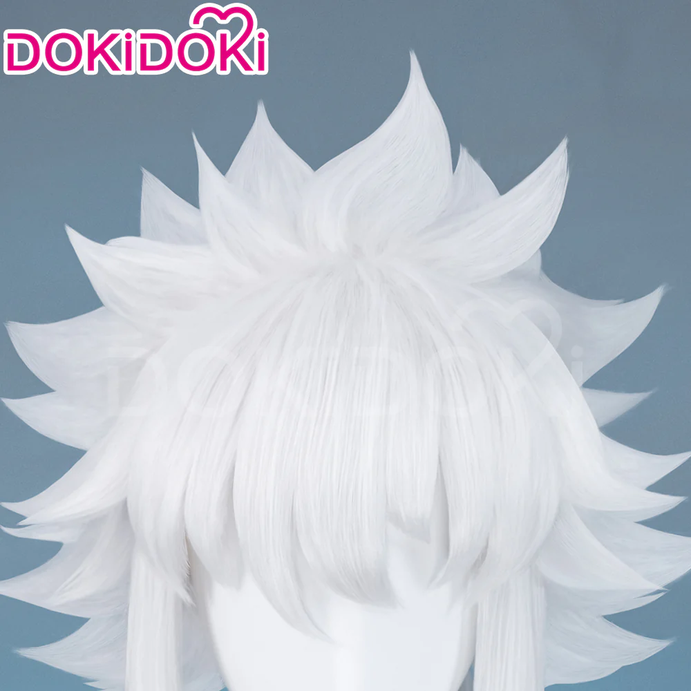 【Ready For Ship】DokiDoki Game Zenless Zone Zero Cosplay Soukaku Wig Short Straight White Hair - Image 5