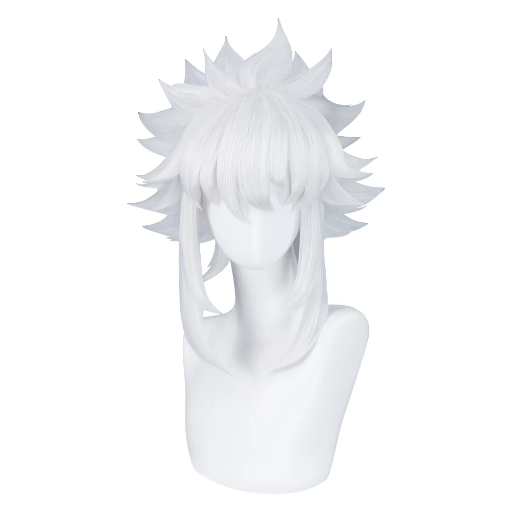 【Ready For Ship】DokiDoki Game Zenless Zone Zero Cosplay Soukaku Wig Short Straight White Hair - Image 6