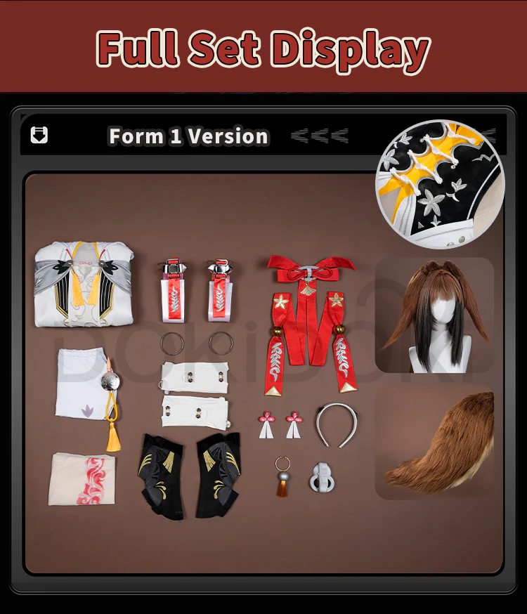 【Size S-2XL】DokiDoki-R Game Zenless Zone Zero Cosplay Ye Shunguang Form 1 / Form 2 Costume Ye Shun Guang ZZZ - Image 10