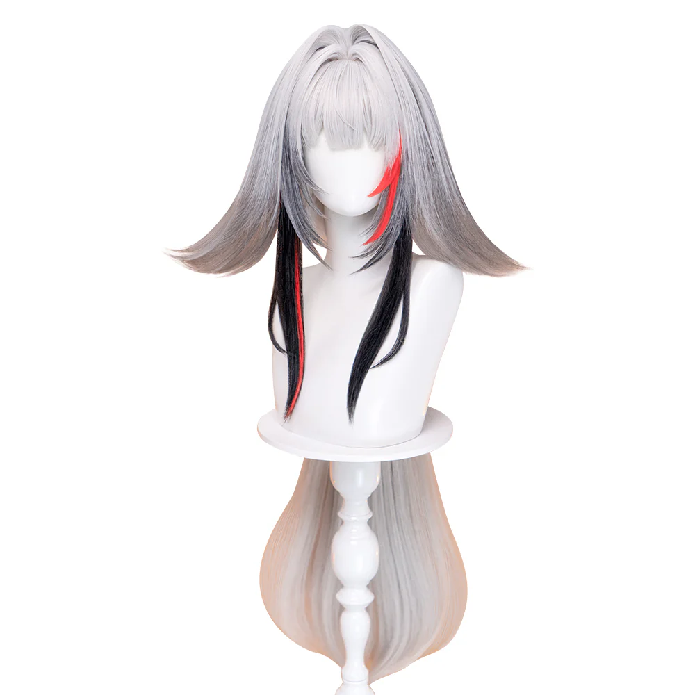 【Ready For Ship】DokiDoki Game Zenless Zone Zero Cosplay Ye Shunguang Wig Long Straight Brown / Grey White Hair ZZZ Ye Shun Guang - Image 11