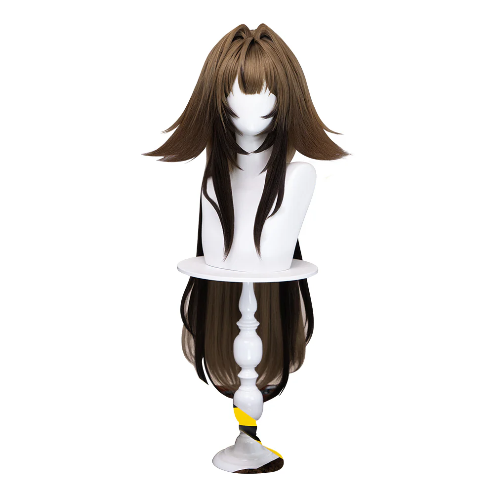 【Ready For Ship】DokiDoki Game Zenless Zone Zero Cosplay Ye Shunguang Wig Long Straight Brown / Grey White Hair ZZZ Ye Shun Guang - Image 6