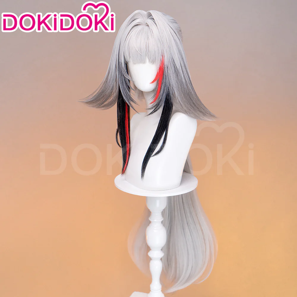 【Ready For Ship】DokiDoki Game Zenless Zone Zero Cosplay Ye Shunguang Wig Long Straight Brown / Grey White Hair ZZZ Ye Shun Guang - Image 8