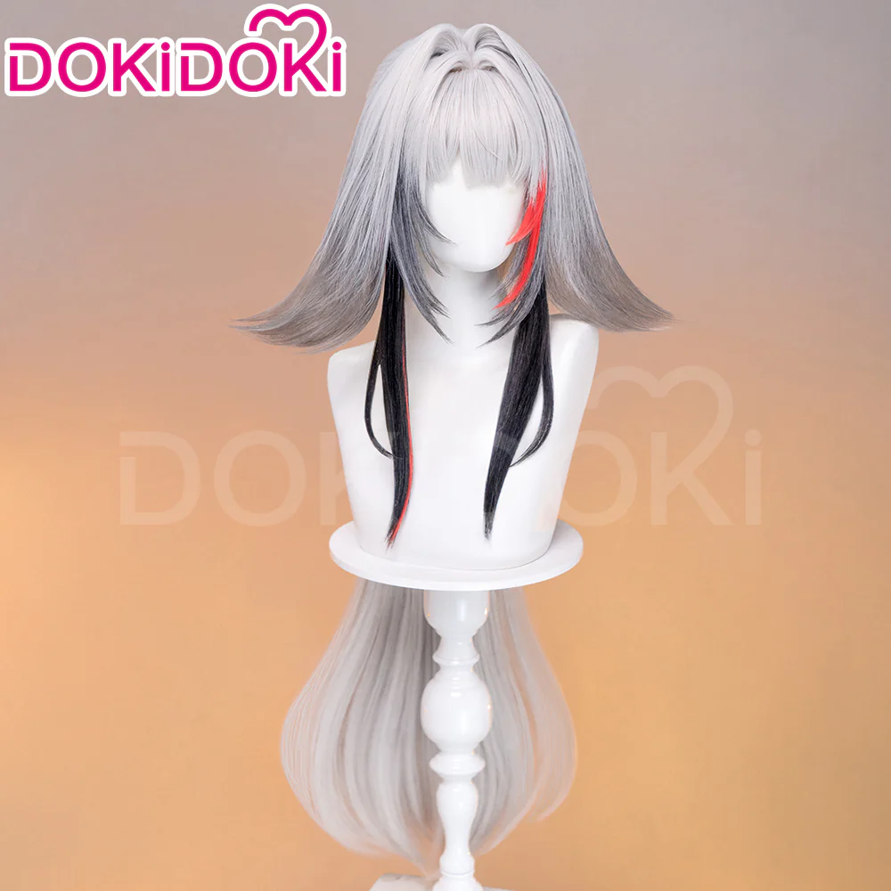 【Ready For Ship】DokiDoki Game Zenless Zone Zero Cosplay Ye Shunguang Wig Long Straight Brown / Grey White Hair ZZZ Ye Shun Guang - Image 9
