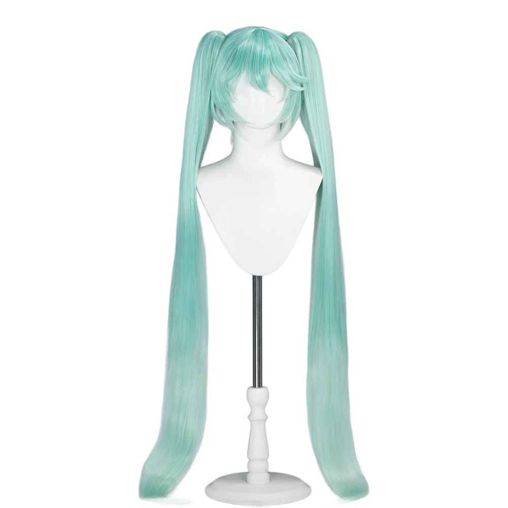 【Ready For Ship】DokiDoki Halloween Cosplay Wig Long Straight Blue Green - Image 2