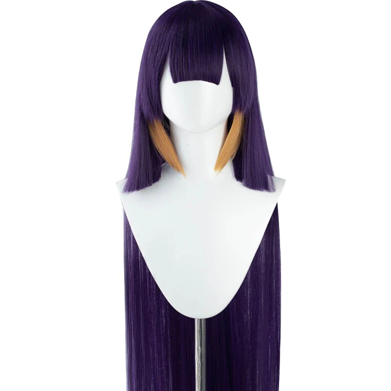【Ready For Ship】DokiDoki Hololive English Cosplay Ninomae Ina’nis Wig Cute Women Long Purple Straight - Image 6