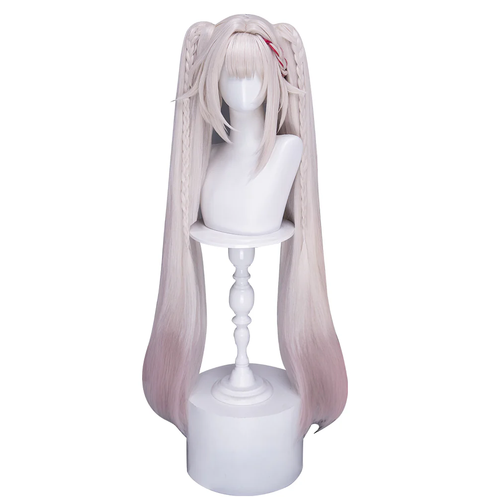 DokiDoki Honkai: Star Rail Cosplay Sparxie Wig Long Straight Silver Hair Twin Tails Sparkle SP Planarcadia - Image 13