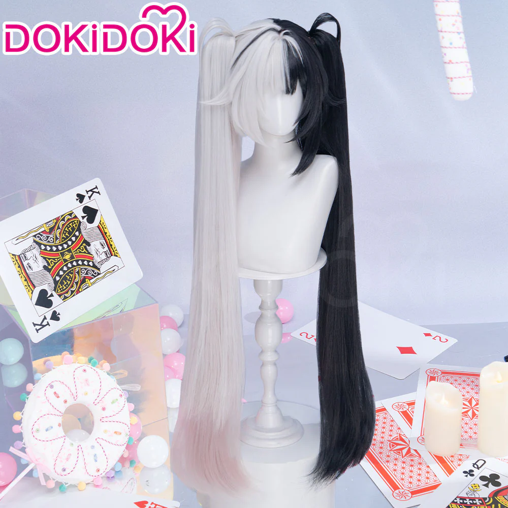 DokiDoki Honkai: Star Rail Cosplay Sparxie Wig Long Straight Silver Hair Twin Tails Sparkle SP Planarcadia - Image 16