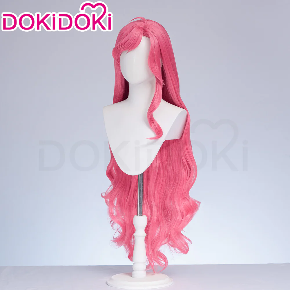 【Ready For Ship】DokiDoki Anime Cosplay Wig Long Curly Pink Hair - Image 2