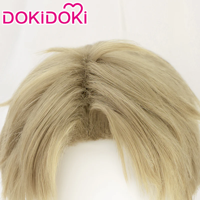 【Ready For Ship】DokiDoki Manga Anime Cosplay Wig Gold Short - Image 4
