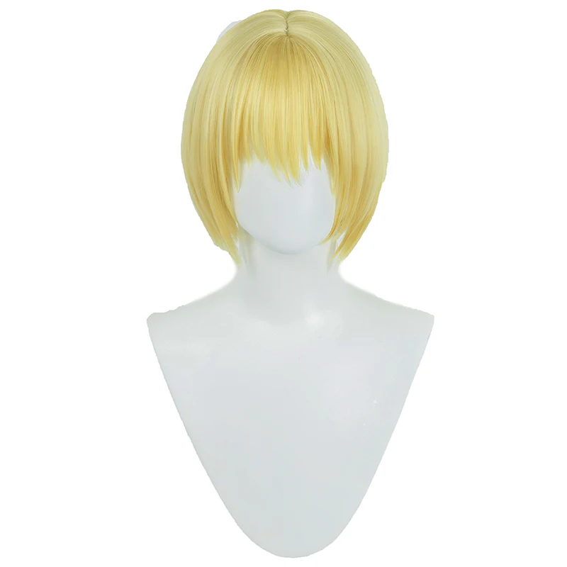 【Ready For Ship】DokiDoki Manga Anime Cosplay Wig / Earring Accessory Short Yellow - Image 6