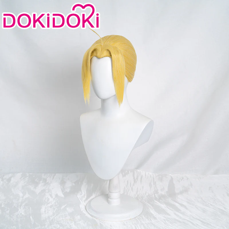 【Ready For Ship】DokiDoki Manga Anime Fullmetal Alchemist Cosplay Edward Elric Wig Long Yellow - Image 2