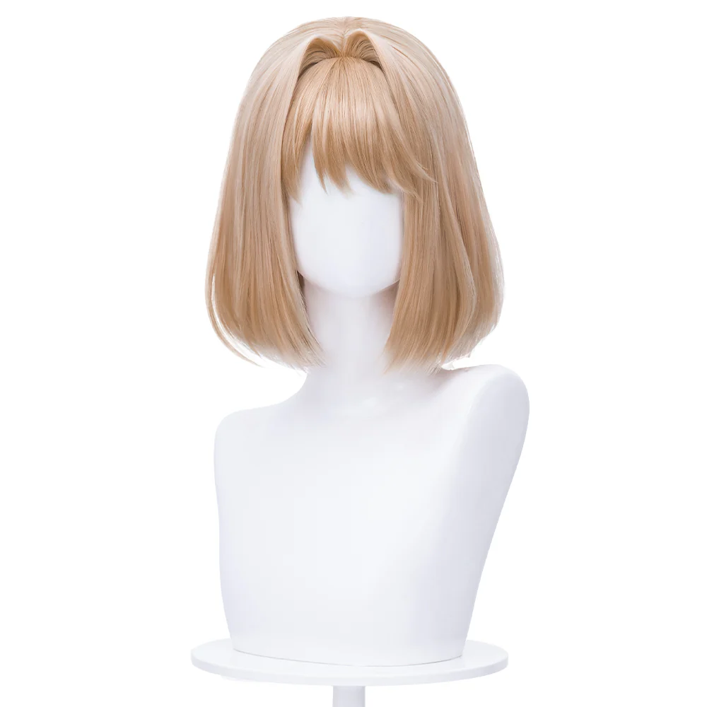 【Ready For Ship】DokiDoki Manga Anime I Want to Love You Till Your Dying Day Cosplay Sheena Totsuki Wig Short Straight Light Brown Hair - Image 5