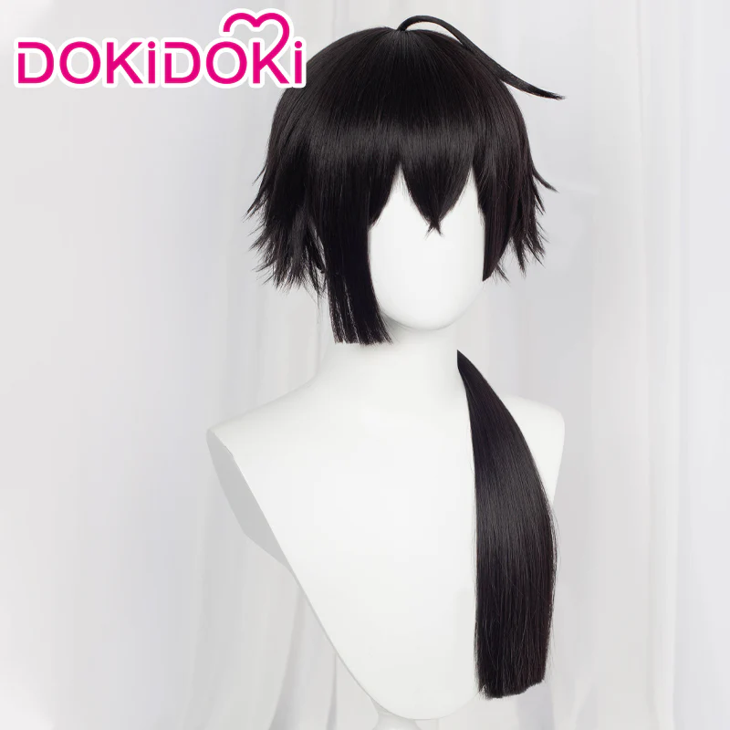 【Ready For Ship】DokiDoki Anime The Case Study of Vanitas Cosplay Vanitas Cosplay Wig / Earrings  Vanitas no Carte long Black Wig Men - Image 4