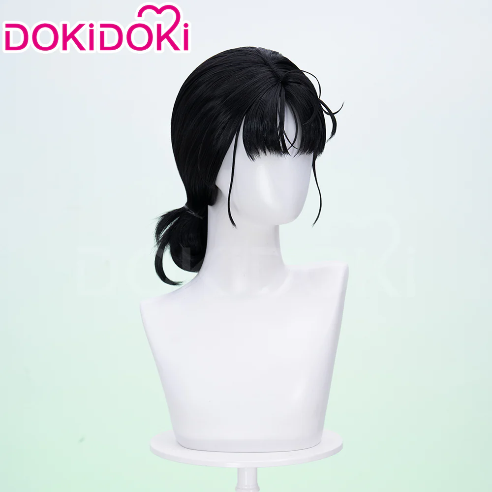 【Ready For Ship】DokiDoki Manga The Guy She Was Interested In Wasn't a Guy at All Cosplay Mitsuki Koga Cosplay Wig Long Light Black Bun Hair Green Yuri - Image 2