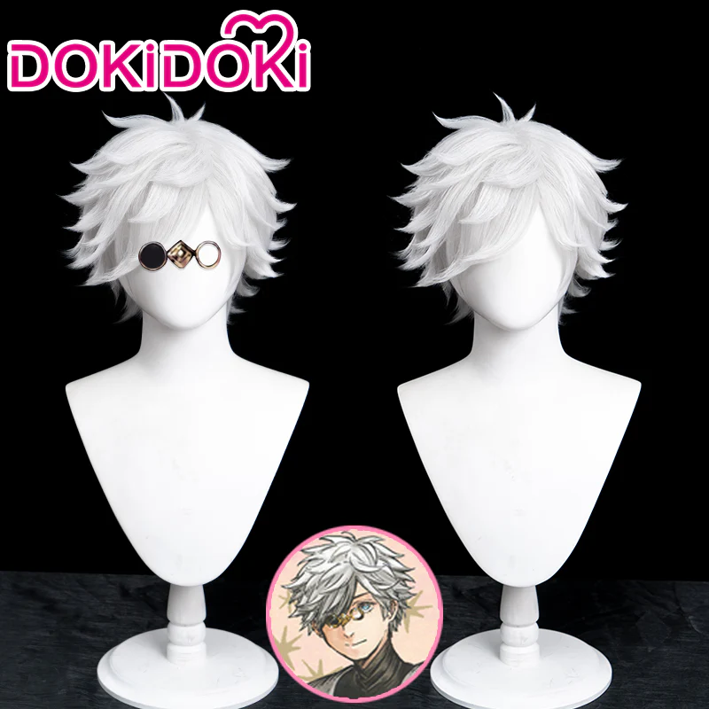 【Ready For Ship】DokiDoki Manga Witch Hat Atelier Cosplay Qifrey Cosplay Wig Short White