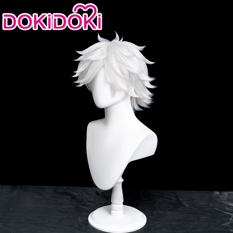 【Ready For Ship】DokiDoki Manga Witch Hat Atelier Cosplay Qifrey Cosplay Wig Short White - Image 2