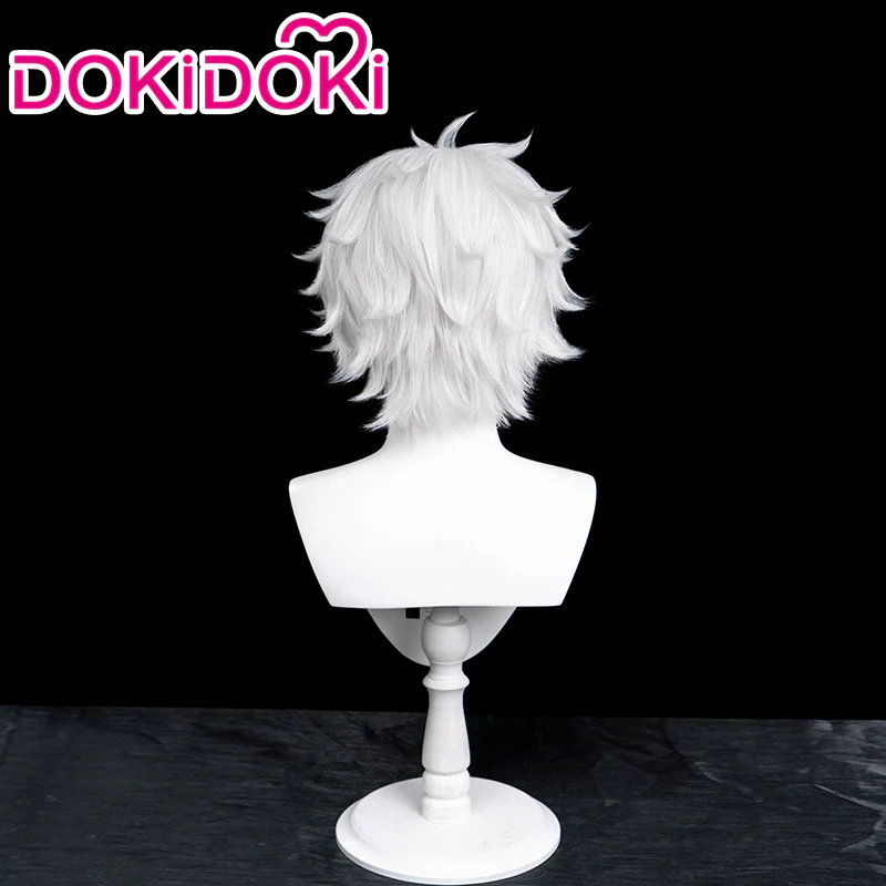 【Ready For Ship】DokiDoki Manga Witch Hat Atelier Cosplay Qifrey Cosplay Wig Short White - Image 3