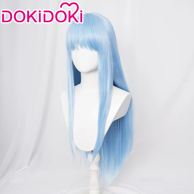 【Ready For Ship】DokiDoki Manga Witch Hat Atelier Cosplay Richeh Wig Long Straight Blue Hair - Image 2