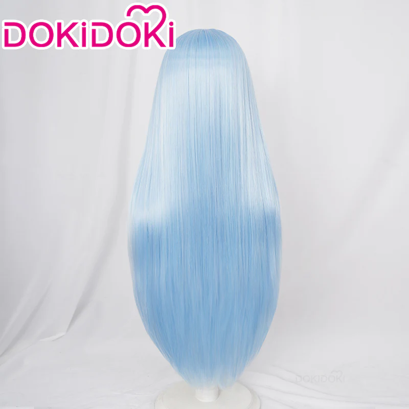 【Ready For Ship】DokiDoki Manga Witch Hat Atelier Cosplay Richeh Wig Long Straight Blue Hair - Image 3