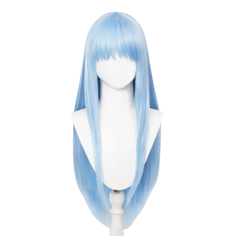 【Ready For Ship】DokiDoki Manga Witch Hat Atelier Cosplay Richeh Wig Long Straight Blue Hair - Image 4