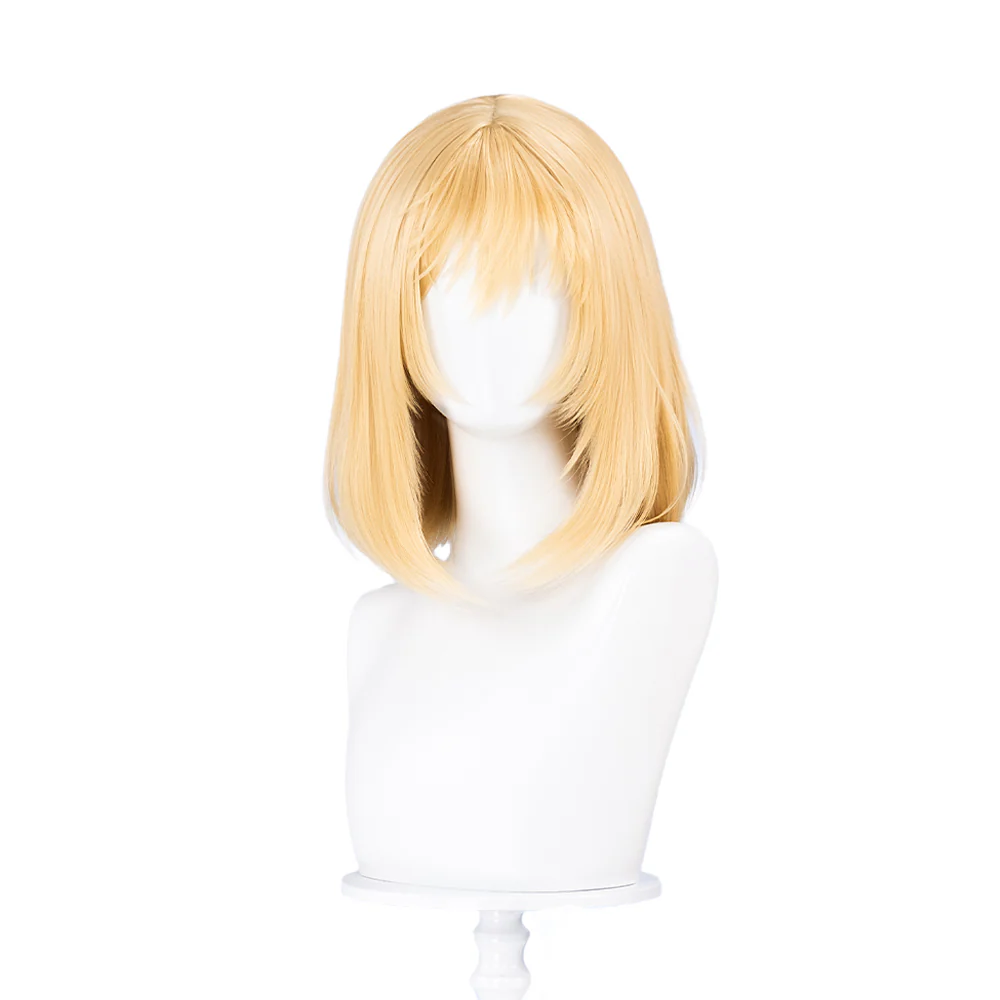【Ready For Ship】DokiDoki Moive Cosplay Wig Black/ Golden Short Straights Hair / Ear Clip / Necklace / Ring - Image 11