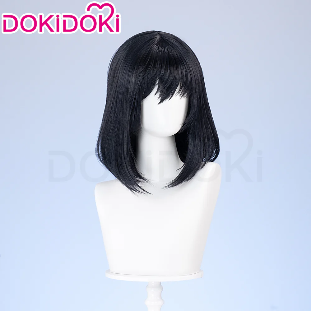 【Ready For Ship】DokiDoki Moive Cosplay Wig Black/ Golden Short Straights Hair / Ear Clip / Necklace / Ring - Image 4