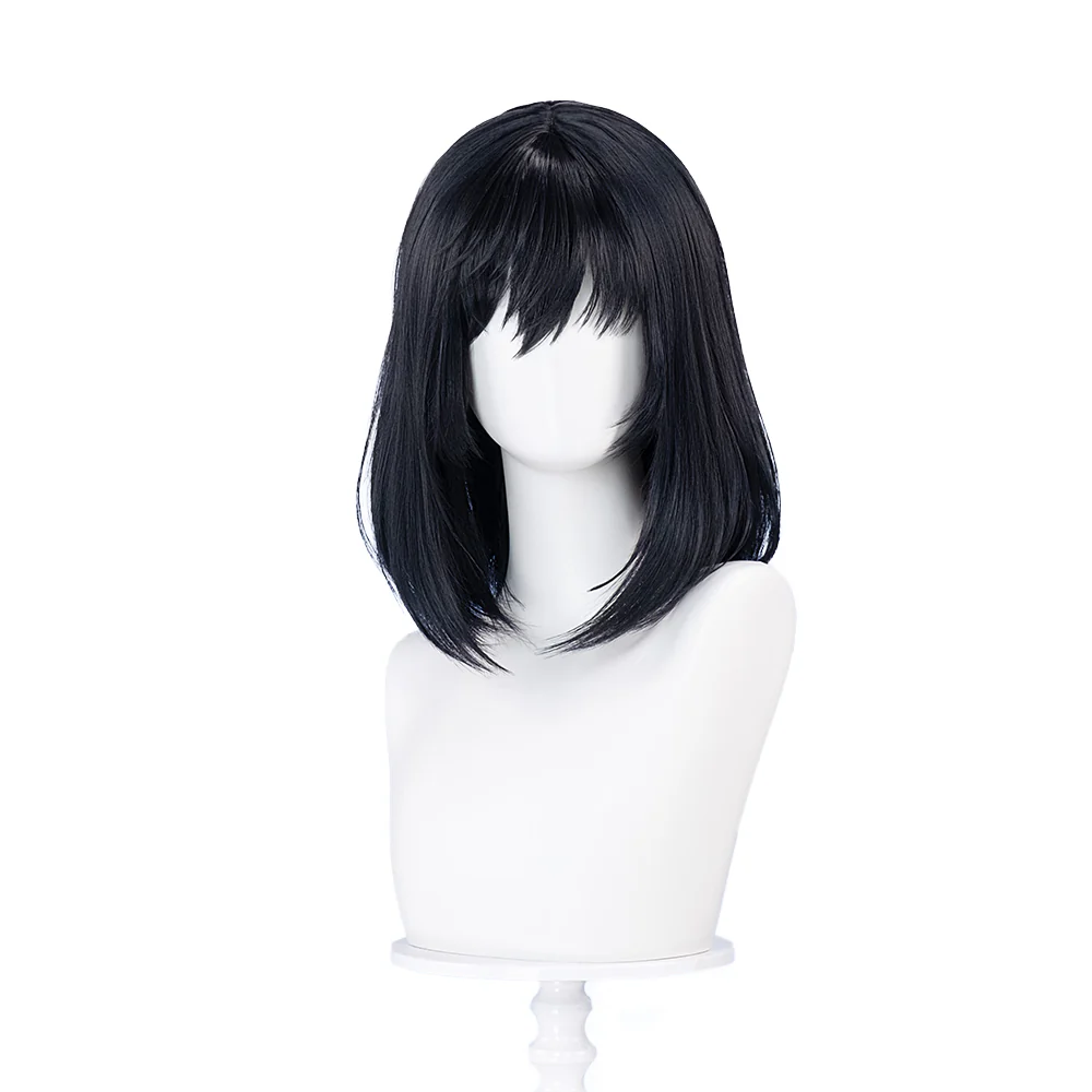 【Ready For Ship】DokiDoki Moive Cosplay Wig Black/ Golden Short Straights Hair / Ear Clip / Necklace / Ring - Image 6